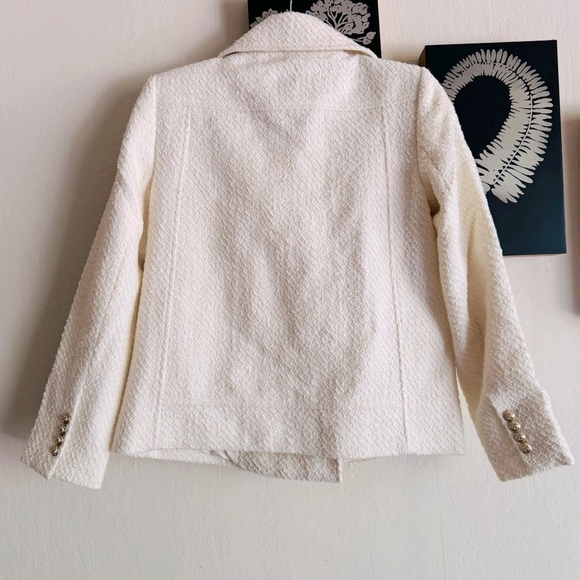 NWT Ann Taylor Tweed Double Breasted Peacoat Blazer XS - Picture 6 of 9